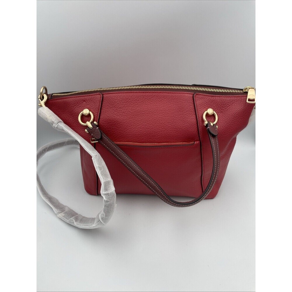 COACH Kacey Satchel In Colorblock - C6841 Red NEW - Picture 5 of 12